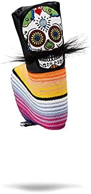 New π― LE Sugar Skull Mustache Blade Putter Head Cover - Premium, Hand-Made Leather Putter Headcover - Funny, Tour Quality Golf Club Cover - Style And Customize Your Golf Bag Green Camo π 5 New π― LE Sugar Skull Mustache Blade Putter Head Cover - Premium, Hand-Made Leather Putter Headcover - Funny, Tour Quality Golf Club Cover - Style And Customize Your Golf Bag Green Camo π - Image 3