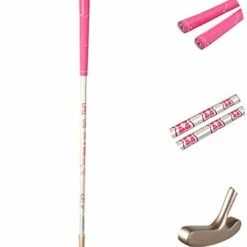 Budget 😍 Two Way Junior Golf Putter Graphite Kids Putter Both Left And Right Handed Easily Use 3 Sizes To Choose Freely For Kids Ages 3-5 6-8 9-12 Gold Head+yellow Shaft+blue Grip 😍