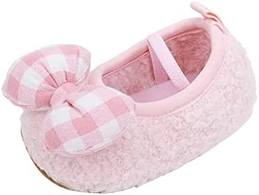 New π₯° USYFAKGH Toddler Kids Infant π§ Girls Plaid Bowknot Princress π Shoes First Walkers Prewalker π Shoes Soft Sole The Floor Barefoot Non Slip π Dress π Shoes Pink π₯° 5 New π₯° USYFAKGH Toddler Kids Infant π§ Girls Plaid Bowknot Princress π Shoes First Walkers Prewalker π Shoes Soft Sole The Floor Barefoot Non Slip π Dress π Shoes Pink π₯° - Image 3