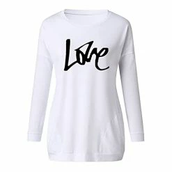 Best reviews of 😉 JJHAEVDY  Women's Casual O-Neck Tops Long Sleeve Pullover Sweatshirt Cute Pullover Relaxed Fit Blouse 1-gray 🥰