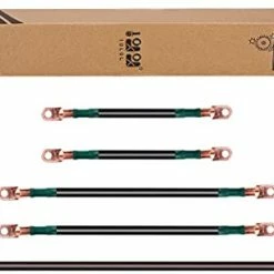 Budget 🎁 10L0L Golf Cart Battery Cables 4 Gauge For 36v EZGO TXT 94-Up Medalist/TXT, Welding Battery Pure Copper Flexible Cable With Heavy Duty Terminal Connector 🎉