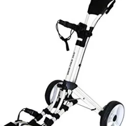 Outlet ❤️ Qwik-Fold 360 Swivel 3 Wheel Push Pull Golf Cart With 360 Rotating Front Wheel, One Second To Open And Close Folding Cart, Collapsible Cart Charcoal/blue 🔥 -FootJoy shop 31Q15d842ZL. AC