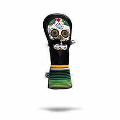 Cheap 🌟 LE Sugar Skull Mustache Fairway Wood Head Cover - Premium, Hand-Made Leather 3W Or 5W Headcover - Funny, Tour Quality Golf Club Cover - Style And Customize Your Golf Bag Gray Camo 😀