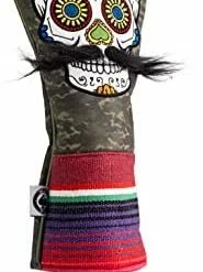Cheap 🌟 LE Sugar Skull Mustache Fairway Wood Head Cover - Premium, Hand-Made Leather 3W Or 5W Headcover - Funny, Tour Quality Golf Club Cover - Style And Customize Your Golf Bag Gray Camo 😀 -FootJoy shop 31RGll3V4HL. AC