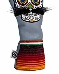 Cheap 🌟 LE Sugar Skull Mustache Fairway Wood Head Cover - Premium, Hand-Made Leather 3W Or 5W Headcover - Funny, Tour Quality Golf Club Cover - Style And Customize Your Golf Bag Gray Camo 😀 -FootJoy shop 31iDrunXBWS. AC