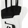 Promo ⌛ N's Stratus All Leather Golf Glove White/black 😉