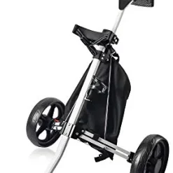 Best deal ❤️ 2 Wheel Golf Push Cart,One Second To Open & Close Folding Cart,Mesh Net,Beverage Holder,Storage Bag,Golf Club Bag Holder,Golf Accessories And Best Gifts For Men 👩 Women Practice And Game Green 🔥