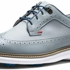 Discount 😀 FootJoy Men's Traditions Golf 👞 Shoe Grey/grey/red 👏 -FootJoy shop 410hBwt1ZJS. AC