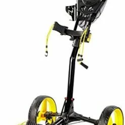 Best Sale 🧨 Callaway Golf Trek 4 Wheel Compact Push Cart Black/yellow ⌛