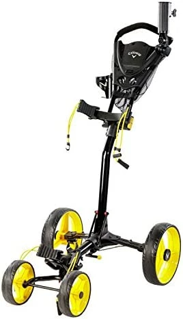 Best Sale 𧨠Callaway Golf Trek 4 Wheel Compact Push Cart Black/yellow β 3 Best Sale 𧨠Callaway Golf Trek 4 Wheel Compact Push Cart Black/yellow β