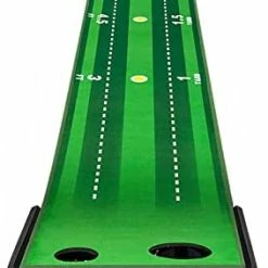 Best Sale 🎁 Golf Putting Mat With Electric Ball Return Indoor Golf Putting Green For Home, Office, Outdoor Use 😀