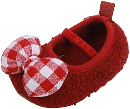 New π₯° USYFAKGH Toddler Kids Infant π§ Girls Plaid Bowknot Princress π Shoes First Walkers Prewalker π Shoes Soft Sole The Floor Barefoot Non Slip π Dress π Shoes Pink π₯° 6 New π₯° USYFAKGH Toddler Kids Infant π§ Girls Plaid Bowknot Princress π Shoes First Walkers Prewalker π Shoes Soft Sole The Floor Barefoot Non Slip π Dress π Shoes Pink π₯° - Image 4