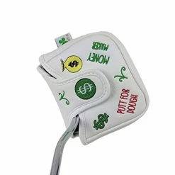 Flash Sale 👍 Foretra – Putt For Dough - Money Maker White Golf Putter Headcover Quality PU Leather Magnetic Closure For Square Mallet Style Putters Scotty Cameron Odyssey Taylormade Ping 🎉 -FootJoy shop 4153uKrvKWL