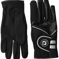Discount ✔️ Women's RainGrip Golf Gloves, Pair (Black) 👏