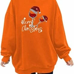 Best Sale 🥰 JJHAEVDY 👩 Women's 🎄 Christmas Long Sleeve Lightweight Crewneck Sweatshir T 7-dark Gray ❤️ -FootJoy shop 416L8xVsbyL. AC