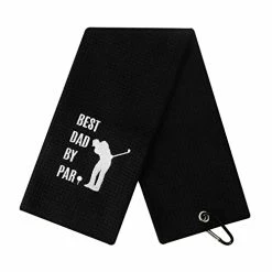 Best reviews of 🌟 Fathers Day Golf Gifts From Daughters Son Kids,Funny Gifts For Dad,Golf Towel Gifts,Birthday Gifts For Dad For Stepdad, For Husband,Best Dad By Par-Black 🤩