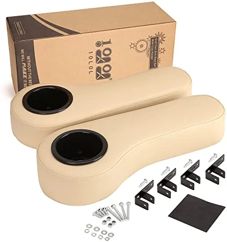 Best Sale π Golf Cart Armrest For Golf Cart Rear Seat Kit,Arm Rest With Cup Holder For Club Car/EzGo/Yamaha Drilling Required Or No Drilling Required Kits Include Black π― 3 Best Sale π Golf Cart Armrest For Golf Cart Rear Seat Kit,Arm Rest With Cup Holder For Club Car/EzGo/Yamaha Drilling Required Or No Drilling Required Kits Include Black π―