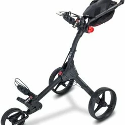 Budget ✔️ Big Max IQ+ 3-Wheel Golf Push Cart | Ultra-Lightweight | Quick-Folding | Pull Cart | Scorecard Holder | Adjustable Bag Bracket Black 😀 -FootJoy shop 418oH9wPeoL. AC