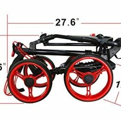 Best Sale ✔️ Qwik-Fold 4 Wheel Folding Push Pull Golf CART - Foot Brake - ONE Second To Open & Close! Black/blue 😍 -FootJoy shop 419Clbb0yjL