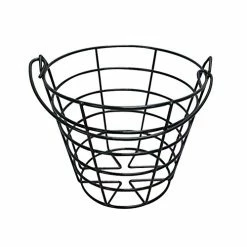 Wholesale 👍 Stainless Metal Golf Basket Golf Ball Container Ball Bucket, Holds 50 Balls. Black 🤩