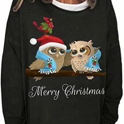 Hot Sale 😀 JJHAEVDY  Hallo Thanks Mas Stylist Sweatshirt 👩 Womens Printed Gift Tops Long Sleeve Crew Neck Novelty 👚 Shirts Trendy 1-black ✔️ -FootJoy shop 419l 7mPPOL. AC