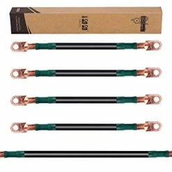 Discount 💯 10L0L Golf Cart Battery Cables 4 Gauge For 36v & 48v EZGO TXT 1994-UP, AC/DC Wire Golf Cart Battery Pure Copper Wiring Kit With Heavy Duty Wire Lugs - Black & Green ⌛