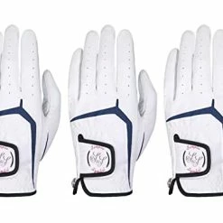 Wholesale 🥰 Imple Symbol Men's Golf Glove Three Pack ,Left Hand Right Hand Small/Medium/Large/XL,White Microfiber With Soft Cabretta Leather ⌛