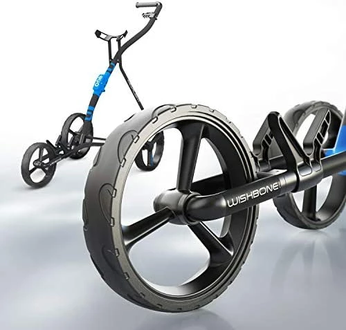 Cheapest π WishboneOne Golf Push Carts, 1-Step Folding Lightweight Design | Aircraft-Grade Frame 9lbs Blue βοΈ 4 Cheapest π WishboneOne Golf Push Carts, 1-Step Folding Lightweight Design | Aircraft-Grade Frame 9lbs Blue βοΈ - Image 2
