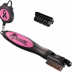 Budget 🤩 Frogger Golf BrushPro Retractable Dual-Bristle Club Brush/Groove Cleaner Green 🛒 -FootJoy shop 41CpHuhPu5L. AC