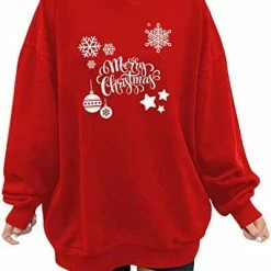 Best Sale 🥰 JJHAEVDY 👩 Women's 🎄 Christmas Long Sleeve Lightweight Crewneck Sweatshir T 7-dark Gray ❤️ -FootJoy shop 41DeFgR4LQL. AC