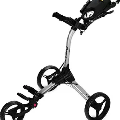 Deals 😀 Bag Boy Compact 3 Push Cart, Matte Black/Red ✨