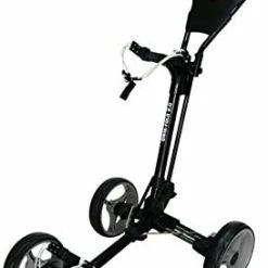 Best Sale ✔️ Qwik-Fold 4 Wheel Folding Push Pull Golf CART - Foot Brake - ONE Second To Open & Close! Black/blue 😍 -FootJoy shop 41EAgvay BL. AC