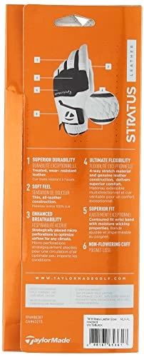 Promo β N's Stratus All Leather Golf Glove White/black π 6 Promo β N's Stratus All Leather Golf Glove White/black π - Image 4