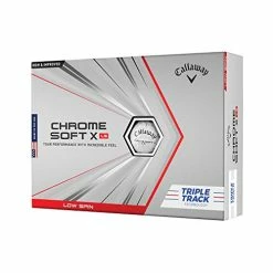 Hot Sale π 2021 Chrome Soft X LS Golf Balls (One Dozen) Yellow Triple Track π