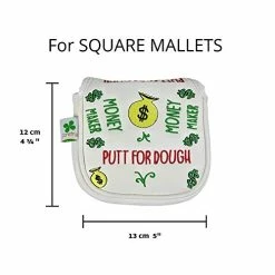 Flash Sale 👍 Foretra – Putt For Dough - Money Maker White Golf Putter Headcover Quality PU Leather Magnetic Closure For Square Mallet Style Putters Scotty Cameron Odyssey Taylormade Ping 🎉 -FootJoy shop 41FyvGE0svL