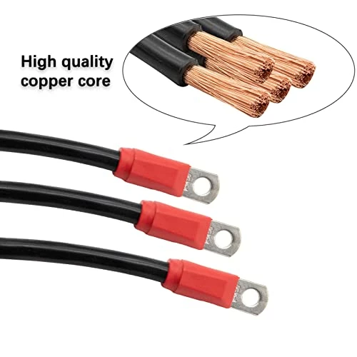 Budget π Golf Cart Battery Cable Set For Club Car DS 1995-Up 48 Volt 4 Gauge (Set Of 5) π 4 Budget π Golf Cart Battery Cable Set For Club Car DS 1995-Up 48 Volt 4 Gauge (Set Of 5) π - Image 2