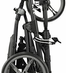 Budget 🛒 KVV 3 Wheel Foldable Golf Push Cart-with Foot Brake-One Step To Open And Close Cart Seat Attachable Red/black 🧨 -FootJoy shop 41GEmju2SZL. AC