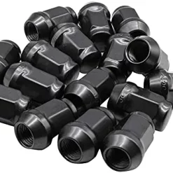 Discount 🎁 CLUBRALLY Golf Cart Wheel Lug Nut Kit For EZGO & Club Car, 1/2-20 Size 16 Packs Chrome/Black Black-16 Packs ❤️