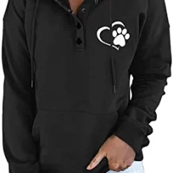 Top 10 😀 JJHAEVDY Womens Puppy Paw Prints Casual Hoodie Button Down Sweatshirts Long Sleeve Drawstring Pullover Tops 👚 Shirts White-4 🎉 26 Top 10 😀 JJHAEVDY Womens Puppy Paw Prints Casual Hoodie Button Down Sweatshirts Long Sleeve Drawstring Pullover Tops 👚 Shirts White-4 🎉 -FootJoy shop 41Gk54imrUL. AC