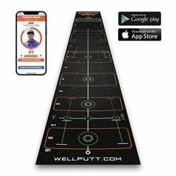 Coupon 🤩 ELLPUTT - Golf Putting Training Mat - 13ft Black 👏