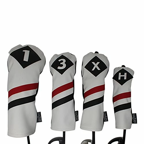 Best Sale π₯ Retro Golf Headcovers White Red And Black Vintage Leather Style 1 3 X H Driver Fairway And Hybrid Head Covers Fits 460cc Drivers Classic Loo βοΈ 3 Best Sale π₯ Retro Golf Headcovers White Red And Black Vintage Leather Style 1 3 X H Driver Fairway And Hybrid Head Covers Fits 460cc Drivers Classic Loo βοΈ