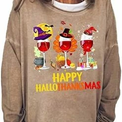 Hot Sale 😀 JJHAEVDY  Hallo Thanks Mas Stylist Sweatshirt 👩 Womens Printed Gift Tops Long Sleeve Crew Neck Novelty 👚 Shirts Trendy 1-black ✔️ -FootJoy shop 41IC6ppwbNL. AC