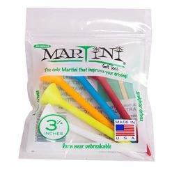 Coupon π ProActive Sports Martini Golf 3-1/4" Durable Plastic Tees 5-Pack (Assorted Colors) π
