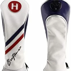 New 😉 Ed White Blue Leather Stripes Driver/Fairway Wood/Hybrid Headcover #1#3#5 H For All Brands Available For Custom Version #1 Driver 🧨 -FootJoy shop 41JyLyKvpAL. AC