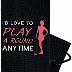 Best reviews of 🛒 Funny Golf Towel For 👩 Women - Golf Towels For Golf Bags With Clip - 👩 Womens Golf Towel - Look At Her Putt Look At Her Putt - A ⭐ -FootJoy shop 41K3Q8FTqtS. AC
