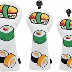 Discount 😀 Barudan Golf Japanese Sushi Golf Club Covers - Golf Accessory For Men, 👩 Women, Kids, Golfer - 3 Model Options Golf Driver Headcover/Golf Fairway Wood Head Cover/Hybrid Club Head Cover For Hybri 🥰 -FootJoy shop 41KdyR78PbL. AC