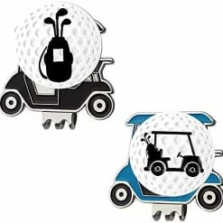 Flash Sale 😍 Myartte Golf Cart Hat Clip, Assorted Pattern Golf Ball Markers 24.4MM,Nice Golf Gift For 👩 Women Men,Pack Of 2 Golf Tee And Flag 😍 -FootJoy shop 41KpQ93hmsL. AC