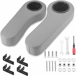 Best Sale 💯 Roykaw Golf Cart Armrest With Cup Holder For EZGO Club Car Yamaha - Upgrade Support Frame/No Drilling Required - Just Only Fit 1.0" Square Tube Frame Beige 👏 -FootJoy shop 41Lai4Neo S. AC