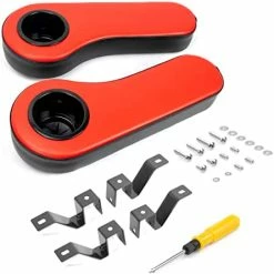 Deals ✔️ NOKINS Golf Cart Armrest With Cup Holder Stainless Steel Support Frame No Drilling For Club Car EzGo Yamaha Rear Seat Kit Black ❤️ -FootJoy shop 41MD06H6ZKL. AC