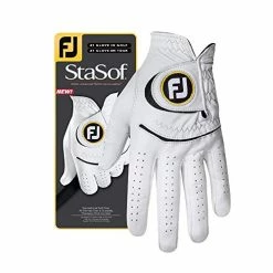 Top 10 🛒 Men's StaSof Golf Glove White Medium/Large, Worn On Left Hand 🤩